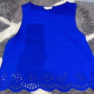 Bright royal blue blouse